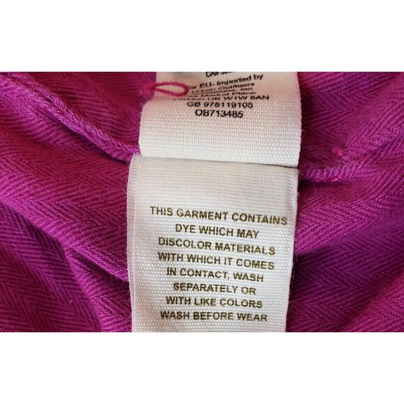 FREE PEOPLE Velvet Bomber Trucker Jacket Fuchsia Women's Size XS Fully Lined - Picture 7 of 15